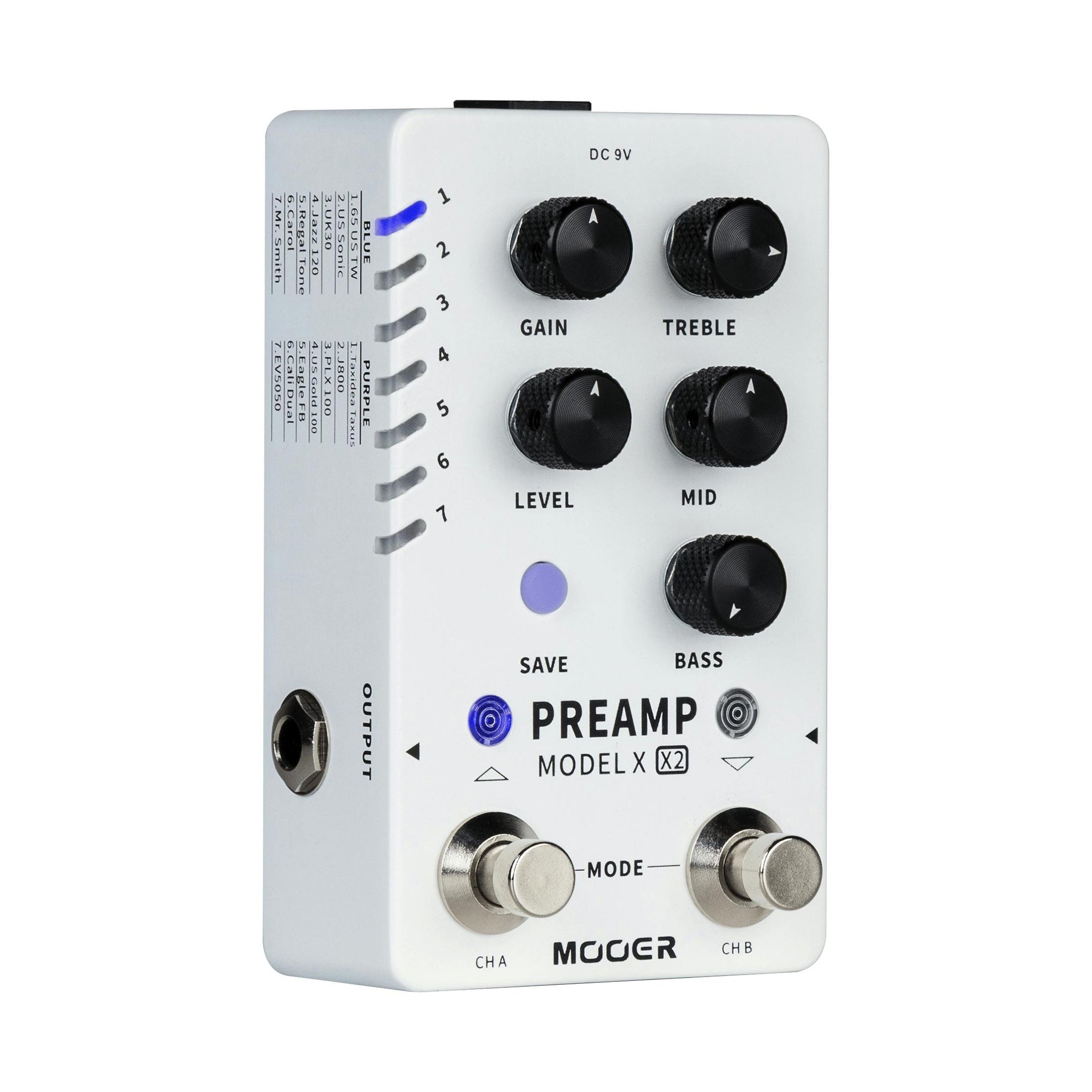 Mooer Preamp Model X X2 Digital Preamp Modeler